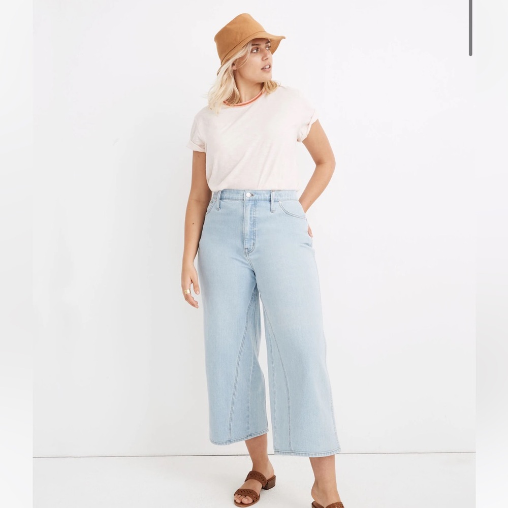 Madewell Light Blue Wide Leg Jeans